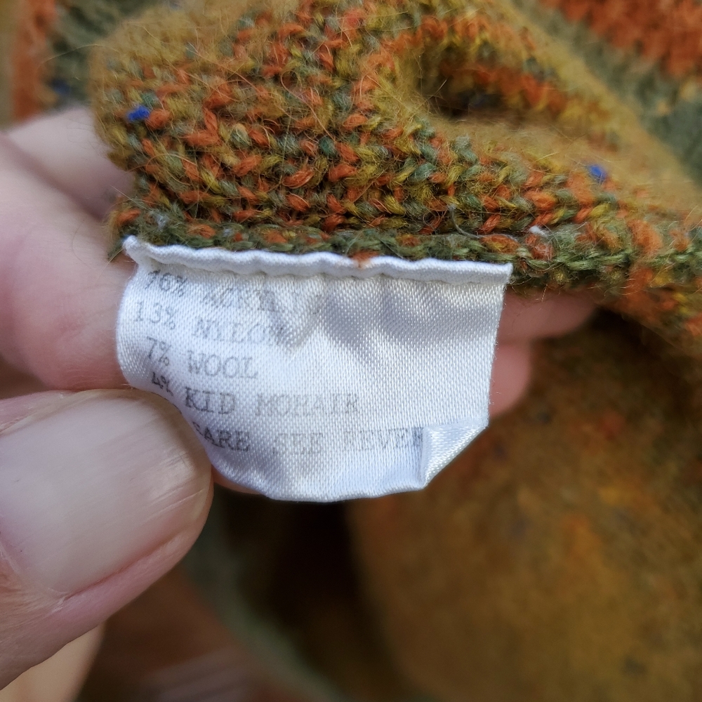 Vintage Patterned Pullover Sweater By Crocodile S… - image 6